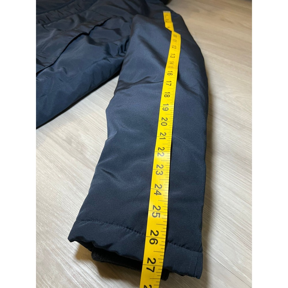 Primark Men's Navy Blue Hooded Parka Jacket Medium Shower Resistant Thermal - Picture 7 of 16